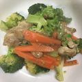 キタマニ's cooksnap of when they made 鶏肉とブロッコリー炒め.