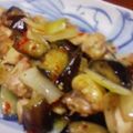 ちびぱぱ's cooksnap of when they made 鶏もも肉と茄子のスイートチリソース炒め.