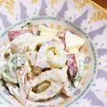 OLAFちゃん's cooksnap of when they made ちくわとりんごのサラダ.