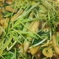 まきんこまきこ's cooksnap of when they made 水菜としめじのにんにくバター炒め.