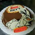 さのすけ♡'s cooksnap of when they made オラフ❄キャラチョコプレート.