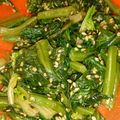 yoama's cooksnap of when they made No.34 ほうれん草のナムル　韓国料理.