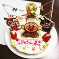 おんちま's cooksnap of when they made ☆バースデーケーキ・アンパンマン☆.