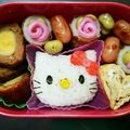 ひとみn♪'s cooksnap of when they made キャラ弁♩キティー。.
