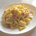 まとぅーい's cooksnap of when they made 白菜とベーコンのクリームパスタ.