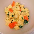 egghead's cooksnap of when they made 離乳食中期～ 高野豆腐の卵とじ.