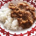 くぅちゃんを大切に育ててる人's cooksnap of when they made スロージューサー絞りかすdeキーマカレー.