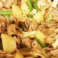 renaママ１１３０'s cooksnap of when they made 牛肉とジャガイモと舞茸のピリ辛味噌炒め.