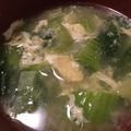 hmaotabiga's cooksnap of when they made チンゲン菜の塩スープ.