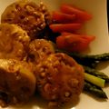 大岩ポルコ's cooksnap of when they made 蓮根の鶏ミンチ挟み焼き.