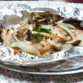 sho_nagomi's cooksnap of when they made 鮭とキノコのホイル焼き.