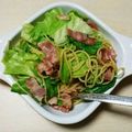 クック4YKFCW☆'s cooksnap of when they made キャベツとベーコンのペペロンチーノ.