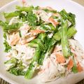 かみがきしげみ's cooksnap of when they made 菜花とカニカマ和え.