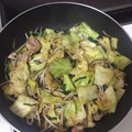 モモ520's cooksnap of when they made 簡単♪ 豚肉 ニラ もやしの 野菜炒め！.