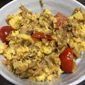 knk___'s cooksnap of when they made 時短で美味しい◎トマたま丼.