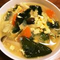モケ缶's cooksnap of when they made かきたま汁（大根・ワカメ）.