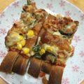 nanchan57's cooksnap of when they made パンの耳ピザトースト.