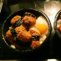 pmameq's cooksnap of when they made 温泉卵のせ❤磯辺焼き風の甘辛つくね丼♪.