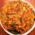 リトルチェリー's cooksnap of when they made 竹輪とにらのチヂミ風卵焼き.