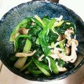 たまみんこ's cooksnap of when they made ほうれん草としめじの煮物～スピード調理～.