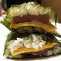 rkmlove4's cooksnap of when they made 沖縄のコンビニ定番ポーク卵おにぎり！.