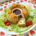 あやちん０８１６'s cooksnap of when they made *クリスマスリース風 ★ ミートローフ♪.
