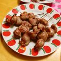 komutatata's cooksnap of when they made 居酒屋風☆砂肝の焼き鳥.
