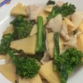 パンキーちゃん♬'s cooksnap of when they made 春野菜（菜花・筍）と豚肉のオイスター炒め.