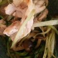 mickyyucky's cooksnap of when they made 豚肉と水菜の醤油炒め.