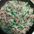 みはえよ's cooksnap of when they made 砂肝のもやしニラ炒め.