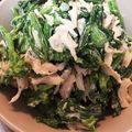 ぶちもに's cooksnap of when they made 菜の花と鶏ササミの柚子胡椒入りマヨサラダ.