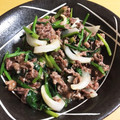 繭ズきっちん's cooksnap of when they made 牛肉とほうれん草の炒め物.