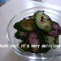 あやプチ's cooksnap of when they made おにぎりふりかけで～☆胡瓜の浅漬け.