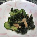 ジョングレ's cooksnap of when they made きゅうりツナわかめの酢の物.