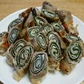 ふみこばあ's cooksnap of when they made 海苔チーズ豚肉巻き.