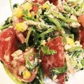 ぶぶかち's cooksnap of when they made 豆苗をツナトマトで♪.