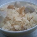 ぽんぽん堂's cooksnap of when they made 秋のメニュー　里芋ご飯.