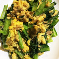 ゆきネー's cooksnap of when they made 小松菜とツナ缶と玉子の炒めもの.