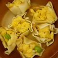 ももpppp's cooksnap of when they made 餃子の皮とゆで卵で★簡単キッシュ風.