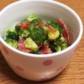 ぽめchan's cooksnap of when they made ブロッコリーとベーコンの粉チーズ和え.