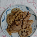 イチゴ、イチゴ。's cooksnap of when they made 夕食に♪蓮根と豚バラのソース炒め.