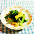 SP♪'s cooksnap of when they made 簡単！小松菜と油揚げの煮物.