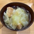 ママメイン！時々子供's cooksnap of when they made 食べごたえあり！厚揚げとキャベツの味噌汁.