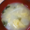 はるほのキラリ's cooksnap of when they made はくさいとえのきの味噌汁.