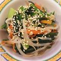ひなコアラ's cooksnap of when they made ♥もやし、ホウレン草、人参のナムル♥.
