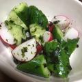 ちーちゃん✎'s cooksnap of when they made キュウリとラディッシュのポリポリサラダ.