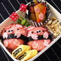 ☆shooko☆'s cooksnap of when they made 幼稚園 お弁当 キャラ弁♡ぶたさん２.