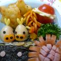 みかぱちこ's cooksnap of when they made キャラ弁✿うずら卵でキイロイトリ♡.