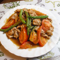 mamida_'s cooksnap of when they made ♡トマトと豚こま肉のしょうが焼き♡.