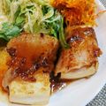 ☆真冬☆'s cooksnap of when they made 肉巻き豆腐の味噌照り焼き☆.